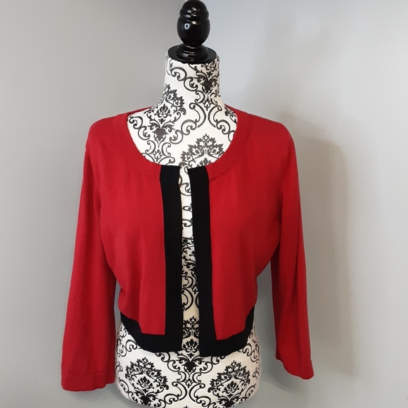 Chadwicks of Boston Open Front Cropped Cardigan - Picture 2 of 11